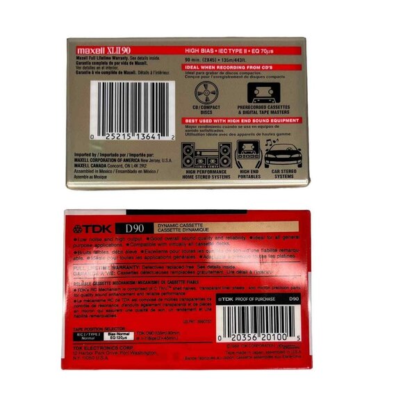 Maxell Audio Cassette High Bias XLII Cassette & TDK 90 Minute cassettes - Picture 2 of 3